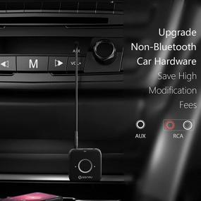 img 1 attached to 🔊 SONRU Bluetooth 5.0 Receiver - Enhance Car Audio System with Aux Adapter and Noise Cancellation