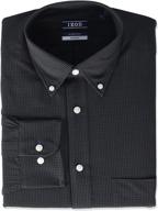 👕 izod regular stretch gingham shirts: sleek men's clothing collection logo