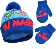 ❄️ cold weather accessories for toddler boys - assorted characters from pj masks logo