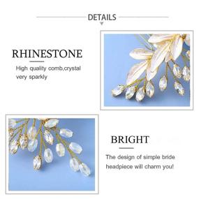 img 1 attached to Asooll Wedding Rhinestone Crystal Accessories