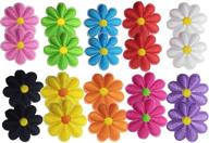 🌸 geek m patches flower applique decorative: vibrant embroidered accessories for geek chic style logo