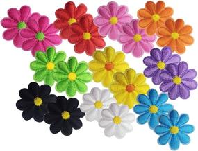 img 3 attached to 🌸 Geek M Patches Flower Applique Decorative: Vibrant Embroidered Accessories for Geek Chic Style
