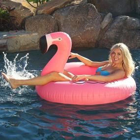 img 2 attached to 🦩 Float Party for Adults - GoFloats Flamingo Float