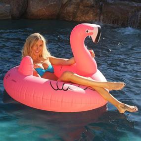 img 3 attached to 🦩 Float Party for Adults - GoFloats Flamingo Float