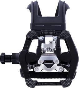 img 4 attached to 🚲 JOROTO SPD Pedals: 9/16'' Hybrid Cleats for Shimano SPD System | Spin Indoor Exercise Bikes with Toe Cages, Clips, Straps, and Sealed Bearing Spindle