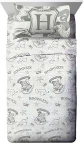 img 4 attached to Spellbound: Jay Franco Harry Potter 3 🪄 Piece Twin Sheet Set - Unlock the Magic!