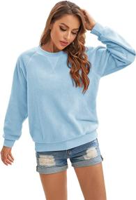 img 2 attached to Panadila Oversized Crewneck Sweatshirt Pullover Outdoor Recreation