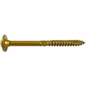 img 1 attached to 🔩 #14 x 3" Construction Lag Screw Exterior Coated Torx/Star Drive Heavy Duty Structural Lag Screw, Enhanced Truss Washer Head - 100 Screw Count