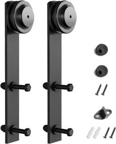 img 4 attached to Revolutionize Your Sliding Doors 🚪 with SMARTSTANDARD Sliding Hardware Rollers Hangers!