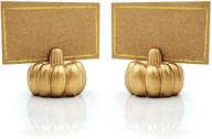 🎃 gold pumpkin place card holder set - kate aspen [pack of 6] logo