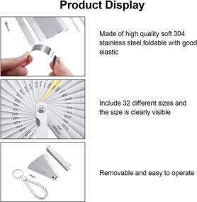 img 1 attached to Imperial Measuring Pieces Feeler - Enhanced Precision and Markings!