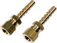 🔌 dorman 800-036 fuel line adapter - 5/16 in. steel to 5/16 in. nylon tubing, 2 pack: reliable connector for fuel systems logo