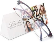 👓 livho computer blue light blocking glasses: retro metal frame eyeglasses for women/men (leopard print) logo