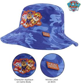 img 1 attached to 🧢 Stay Cool and Protected with Nickelodeon Kids Bucket Hat: Paw Patrol Toddler Baseball Cap & Baby Sunhat, UPF 50+ UV Sun Protection Boonie