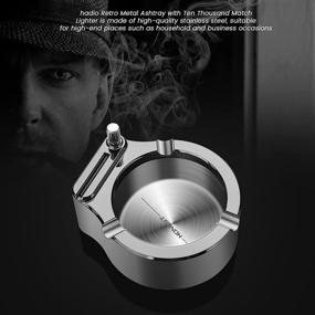 img 2 attached to 🚬 Hadio Retro Metal Multifunction Ashtray