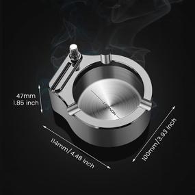 img 3 attached to 🚬 Hadio Retro Metal Multifunction Ashtray