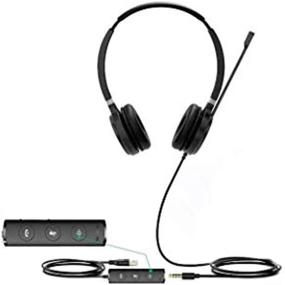 img 1 attached to 🎧 Yealink UH36-DUAL: Certified Microsoft Teams USB Headset with Dual-Wired Connectivity