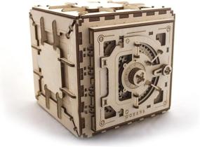 img 4 attached to 🔒 Wooden Mechanical Safe Puzzle Model