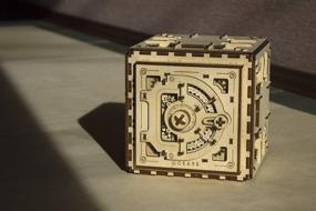 img 1 attached to 🔒 Wooden Mechanical Safe Puzzle Model