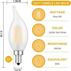 img 2 attached to CRLight Dimmable Candelabra Chandelier: Industrial-grade Electrical and Lighting Solution