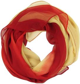 img 1 attached to 🧣 Elegant Long Chiffon Sheer Scarf - Pantonight Shaded Colors for Women's Fashion