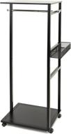 👗 black ultimate rolling closet rack by joy mangano логотип