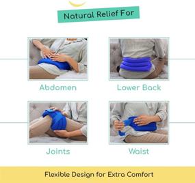img 2 attached to 🔥 Heat Therapy Solution: My Heating Pad Microwavable Back Pack with Full Waist Wrap - Relieve Lower Back, Cramps, and Lumbar Pain Naturally