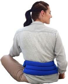 img 4 attached to 🔥 Heat Therapy Solution: My Heating Pad Microwavable Back Pack with Full Waist Wrap - Relieve Lower Back, Cramps, and Lumbar Pain Naturally