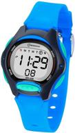 waterproof multi-functional kids digital watch for girls and boys with alarm and stopwatch logo
