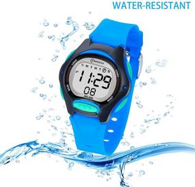 img 3 attached to Waterproof Multi-Functional Kids Digital Watch for Girls and Boys with Alarm and Stopwatch