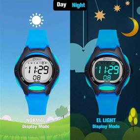 img 1 attached to Waterproof Multi-Functional Kids Digital Watch for Girls and Boys with Alarm and Stopwatch