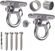 🛠️ dakzhou silent bearing swing hangers - heavy duty 180° rotate, 1500lb capacity - ideal for playground, yoga hammock, punching bag and porch swing sets логотип