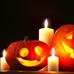 img 1 attached to 🕯️ Мерцающая замена декора для свечного подсвечника на День Благодарения.