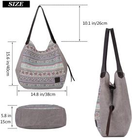 img 1 attached to ArcEnCiel Womens Cotton Handbag Shoulder Women's Handbags & Wallets