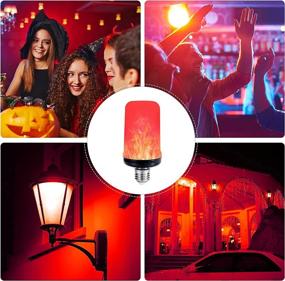 img 1 attached to 🔥 Tidorlou LED Flame Effect Fire Light Bulb: Authentic Industrial Electrical Bulb