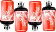 🔥 tidorlou led flame effect fire light bulb: authentic industrial electrical bulb logo