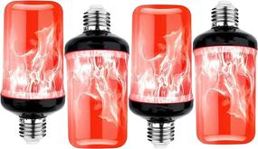 img 4 attached to 🔥 Tidorlou LED Flame Effect Fire Light Bulb: Authentic Industrial Electrical Bulb