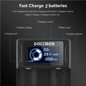 img 1 attached to DOTTMON Battery Charger Batteries Li Ion