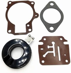 img 1 attached to Johnson Evinrude Carburetor Rebuild Kit with Float | 3-Pack | Fits 18-75 HP Outboard Motors | Replaces Sierra 18-7222 18-7042 Mallory 9-37107 | Part #396701 392061 398729