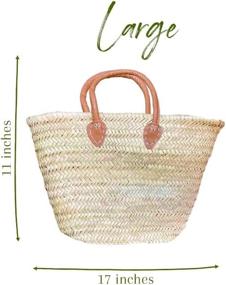 img 3 attached to Add Style and Functionality with purifyou's Handmade Moroccan Seagrass Baskets - Large Size for Multiple Uses