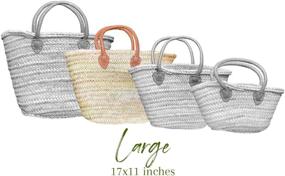 img 2 attached to Add Style and Functionality with purifyou's Handmade Moroccan Seagrass Baskets - Large Size for Multiple Uses