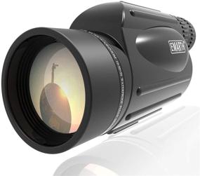 img 4 attached to 🔭 Emarth High Power 10-30X50 Zoom Monocular Telescope with BAK4 Prism - Waterproof, Fog Proof - Ideal Gifts for Men, Bird Watching, Camping, Hunting, Wildlife and Traveling
