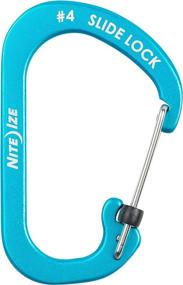 img 2 attached to 🔵 Nite Ize CSLA4-03-R6 Blue Carabiner, Size No. 4