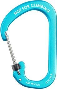 img 1 attached to 🔵 Nite Ize CSLA4-03-R6 Blue Carabiner, Size No. 4