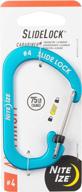 🔵 nite ize csla4-03-r6 blue carabiner, size no. 4 логотип