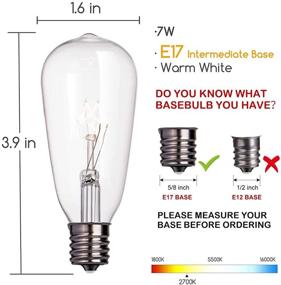 img 3 attached to SkrLights Edison Style Replacement Clear: Enhance Your Lighting with Authentic Vintage Charm