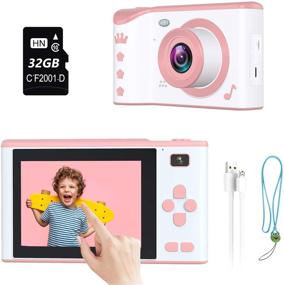img 4 attached to ieGeek Kids Camera: 1080P Touch Screen Toddler Toy with 32G Memory Card