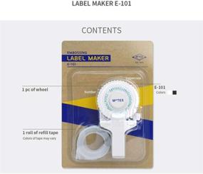 img 1 attached to 📝 Efficiently Organize with MoTEX Embossing Label Maker, Label Writer -E-101 (White)