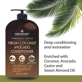 img 3 attached to 🍎 Optimize Shine & Reduce Itchy Scalp: Apple Cider Vinegar Shampoo & Avocado Coconut Conditioner Set - Targets Dandruff, Hair Loss Prevention - Sulfate-Free Formula for All Hair Types - 2 X 16 fl oz