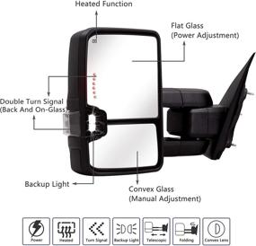 img 3 attached to Towing-Mirrors Fit For 2014-2018 Chevy GMC 1500